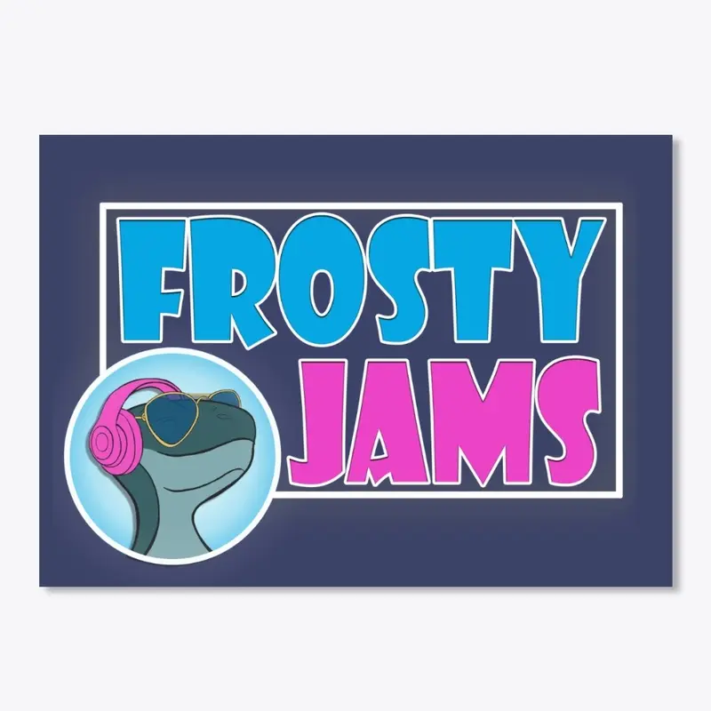 Frosty Jams Logo White Border Merch