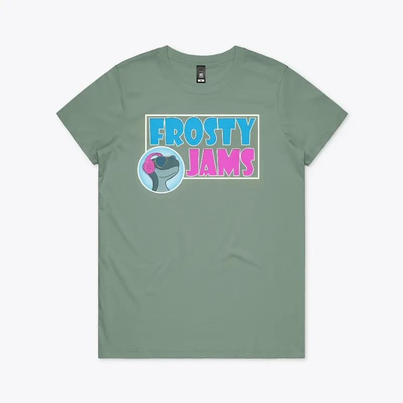 Frosty Jams Logo White Border Merch