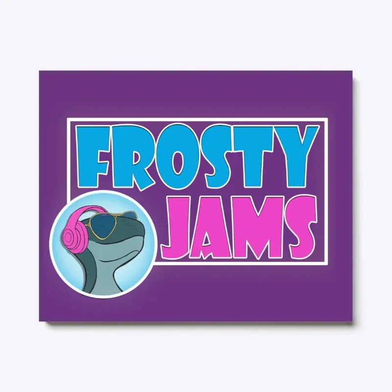 Frosty Jams Logo White Border Merch