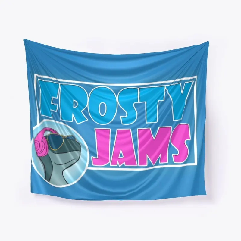 Frosty Jams Logo White Border Merch