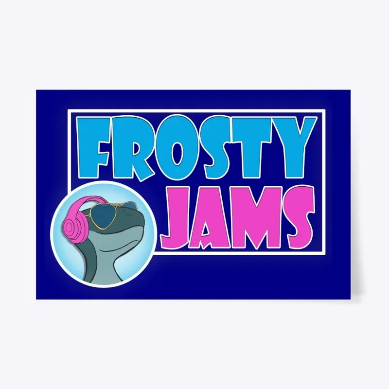 Frosty Jams Logo White Border Merch